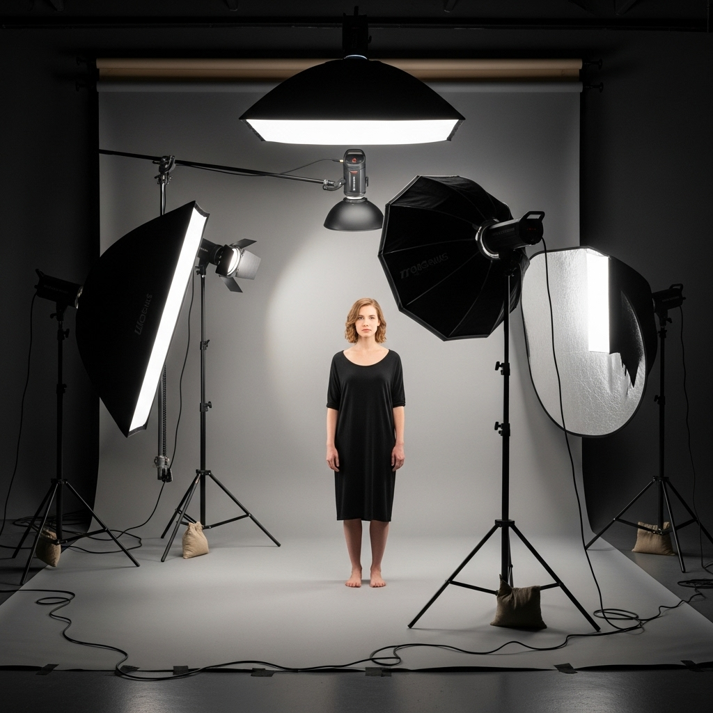Studiobelichting opstelling